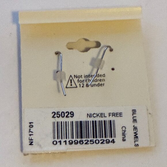 1928 BRAND Faceted Silver Tone Dangle Drop Earrings - Picture 3 of 3